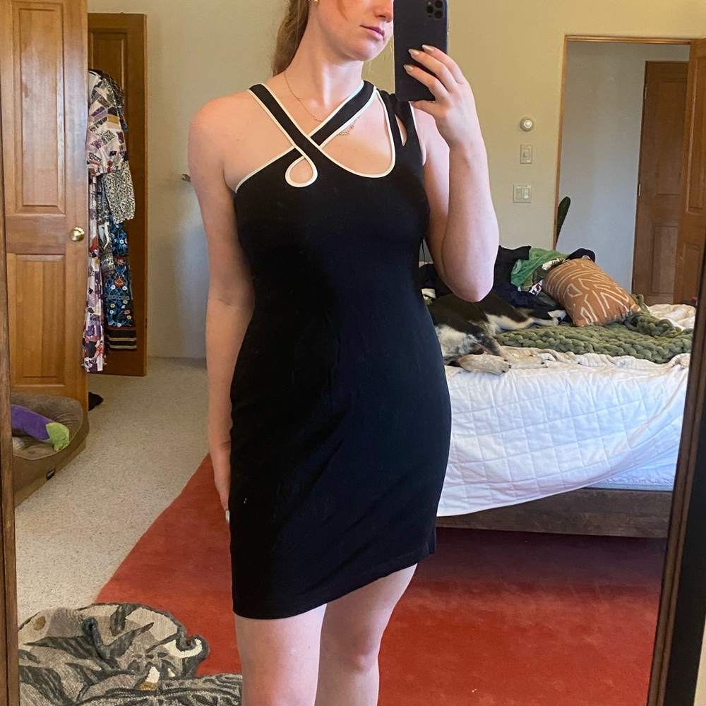 Jay Godfrey black mini dress